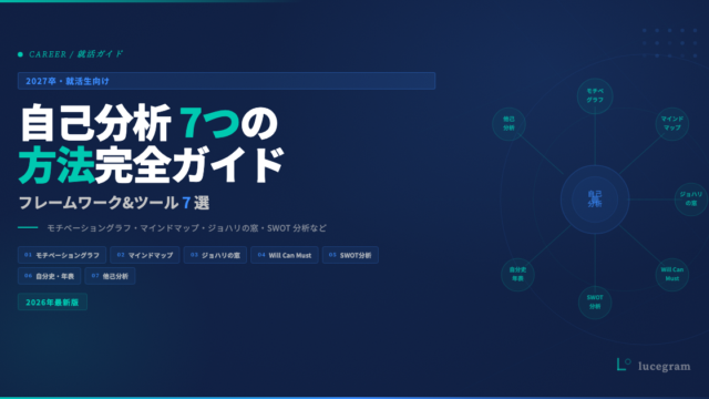 就活の自己分析のやり方7選フレームワーク早見表【2026年版】